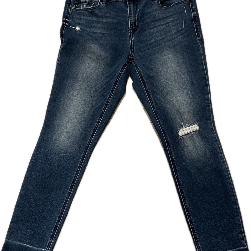 Old Navy Dark Wash Rockstar Super Skinny Ankle Jeans